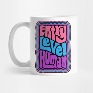 Entry Level Human Word Art Mug